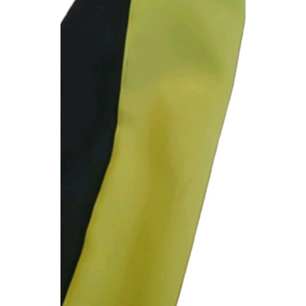 Adidas Mens Size Medium Neon Yellow Long Sleeve‎ Cycling Jersey Jacket Full Zip